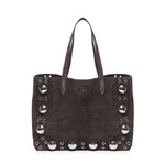 Borsa tote Nellcote media in suede 6W0B0R79 JET0TO VALENTINO GARAVANI