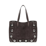 Borsa tote Nellcote media in suede 6W0B0R79 JET0TO VALENTINO GARAVANI