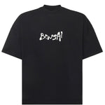T-shirt in cotone con logo TS002002 BLK BONSAI