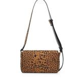 Borsa a spalla "Love One Slouchy" in suede leopardato 106244 A32AM35Q PINKO