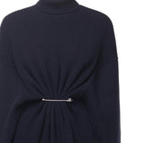 Mini abito Pinched in maglia di lana e cotone 850028 T17594140 BALENCIAGA