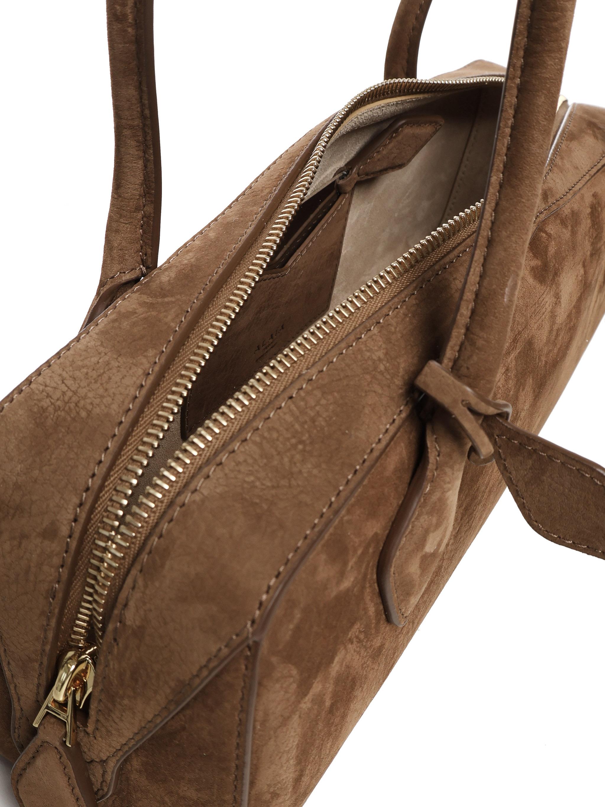 Borsa Le Teckel Media in nabuk AA1S06033CA214 731 ALAIA