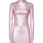 Abito collo alto con scollo T150162A TJV040PINK THE ANDAMANE