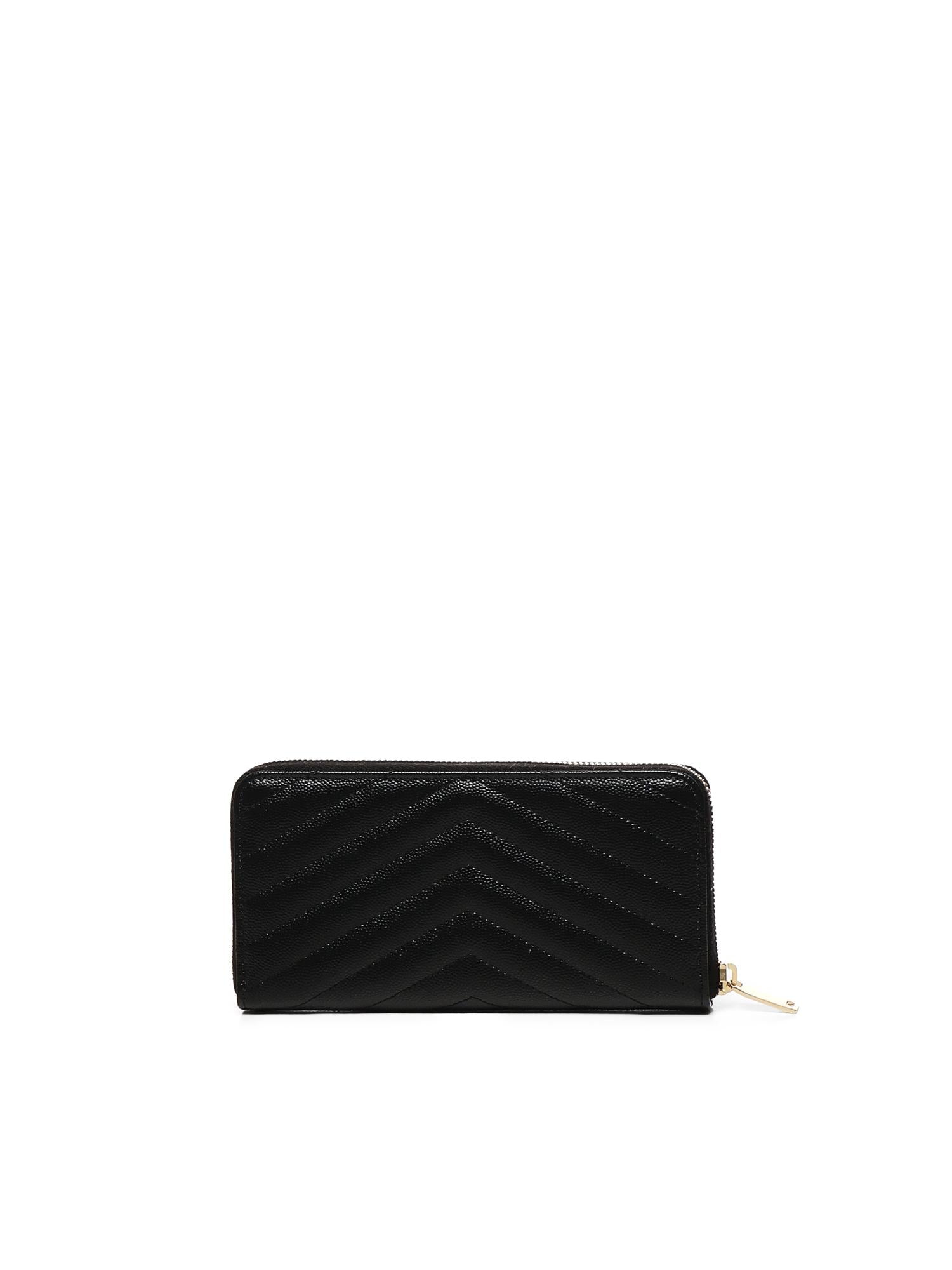 Portafoglio Cassandre in pelle matelassé 358094 B0W011000 SAINT LAURENT