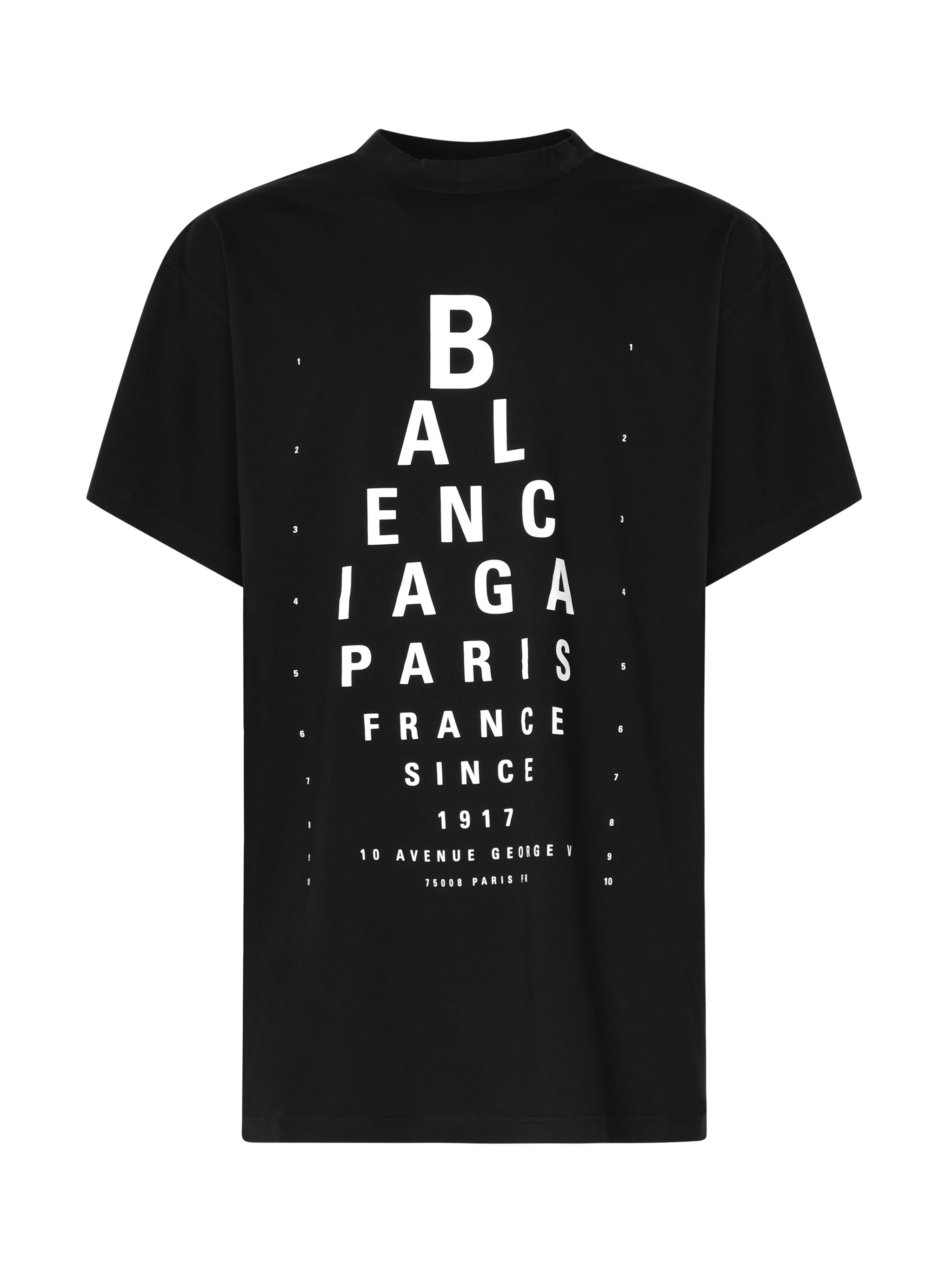 T-shirt Optical oversize 811688 TRVU69034 BALENCIAGA