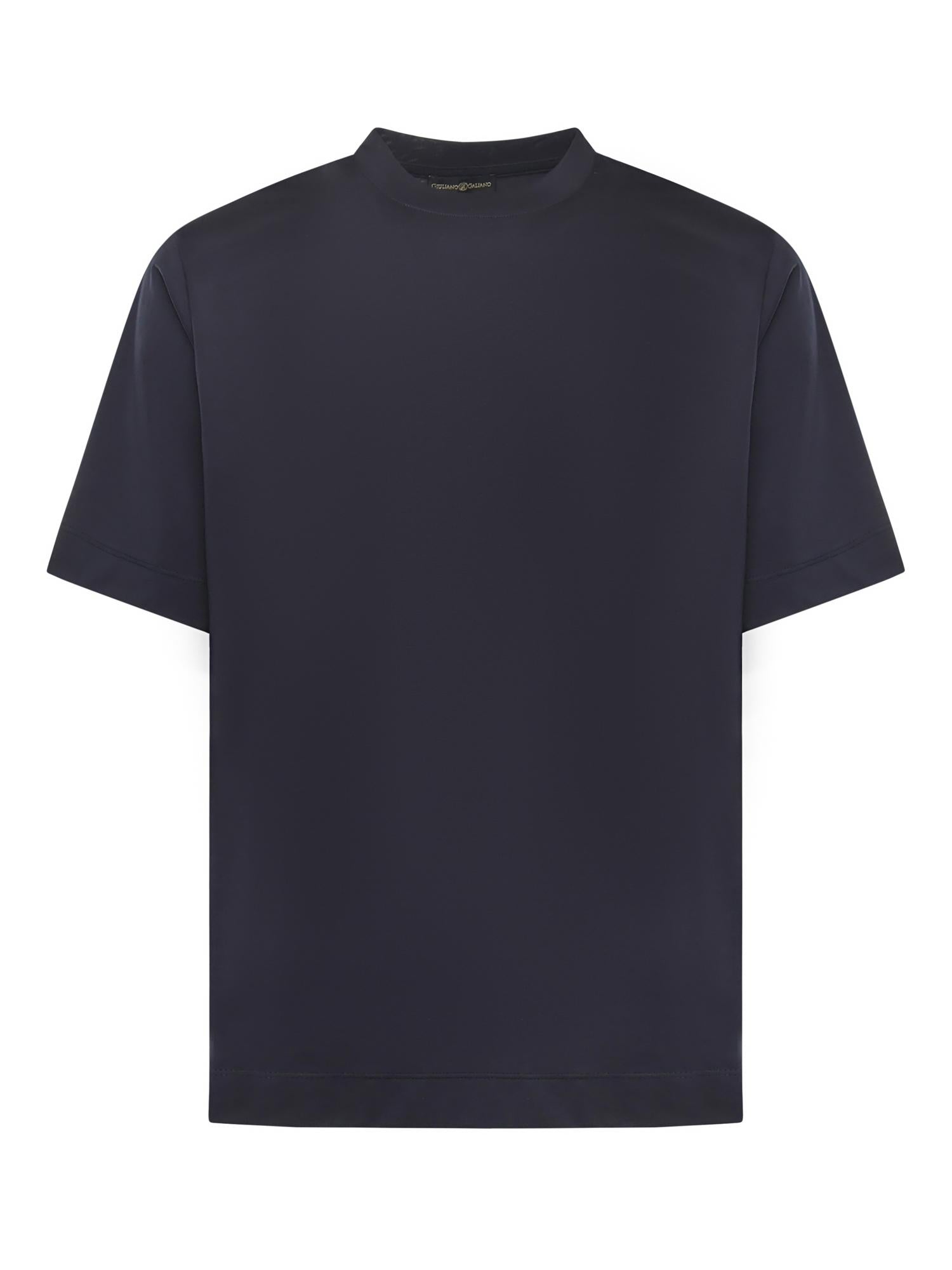 T-shirt Aigue in cotone AIGUE BLU GIULIANO GALIANO