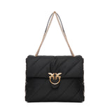 Borsa grande trapuntata Love Bag tessuto riciclato 103347 A05FZ99Q PINKO