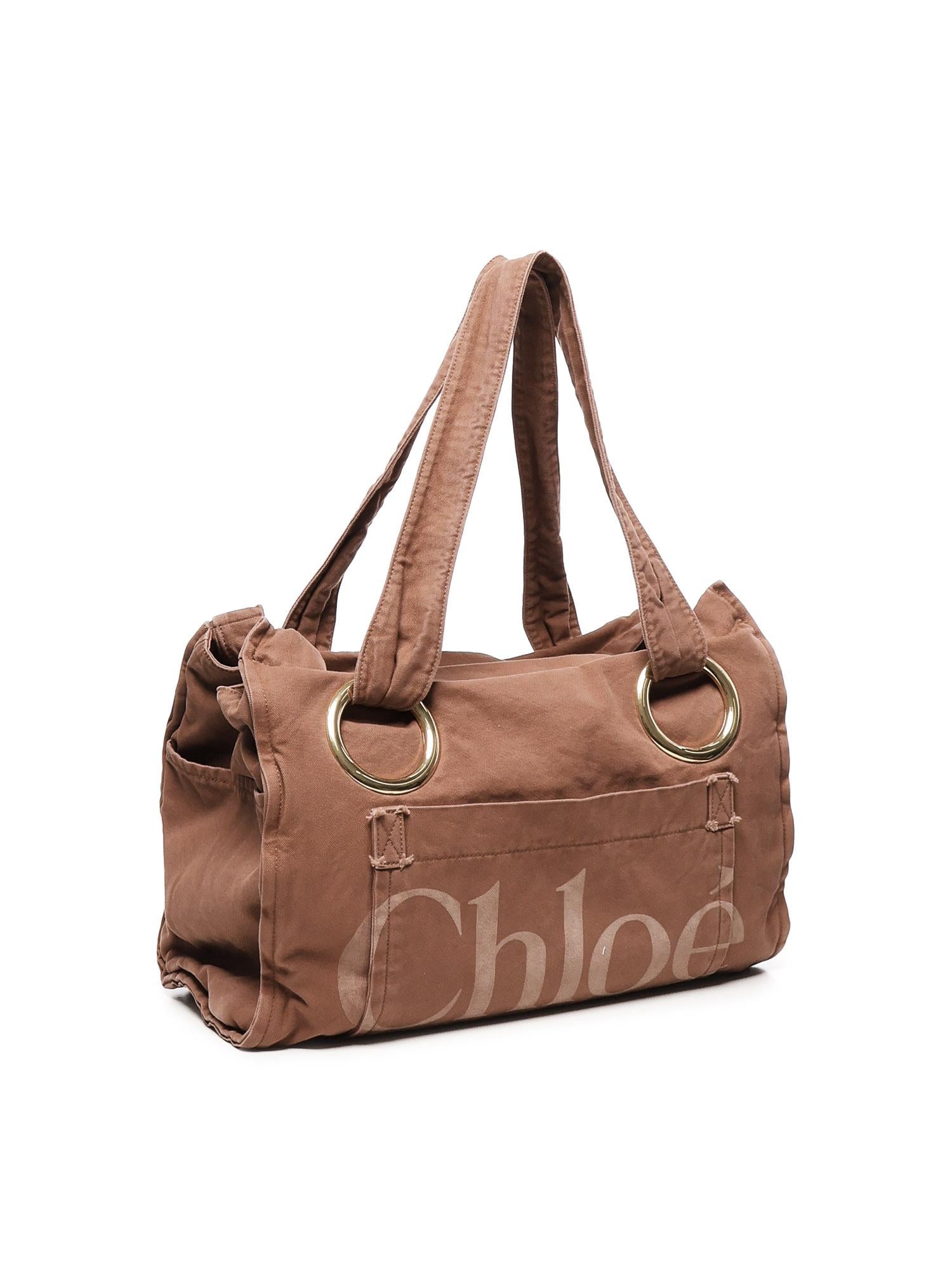 Tote bag Plage in cotone CHC25AS545P10 6L7 CHLOÉ
