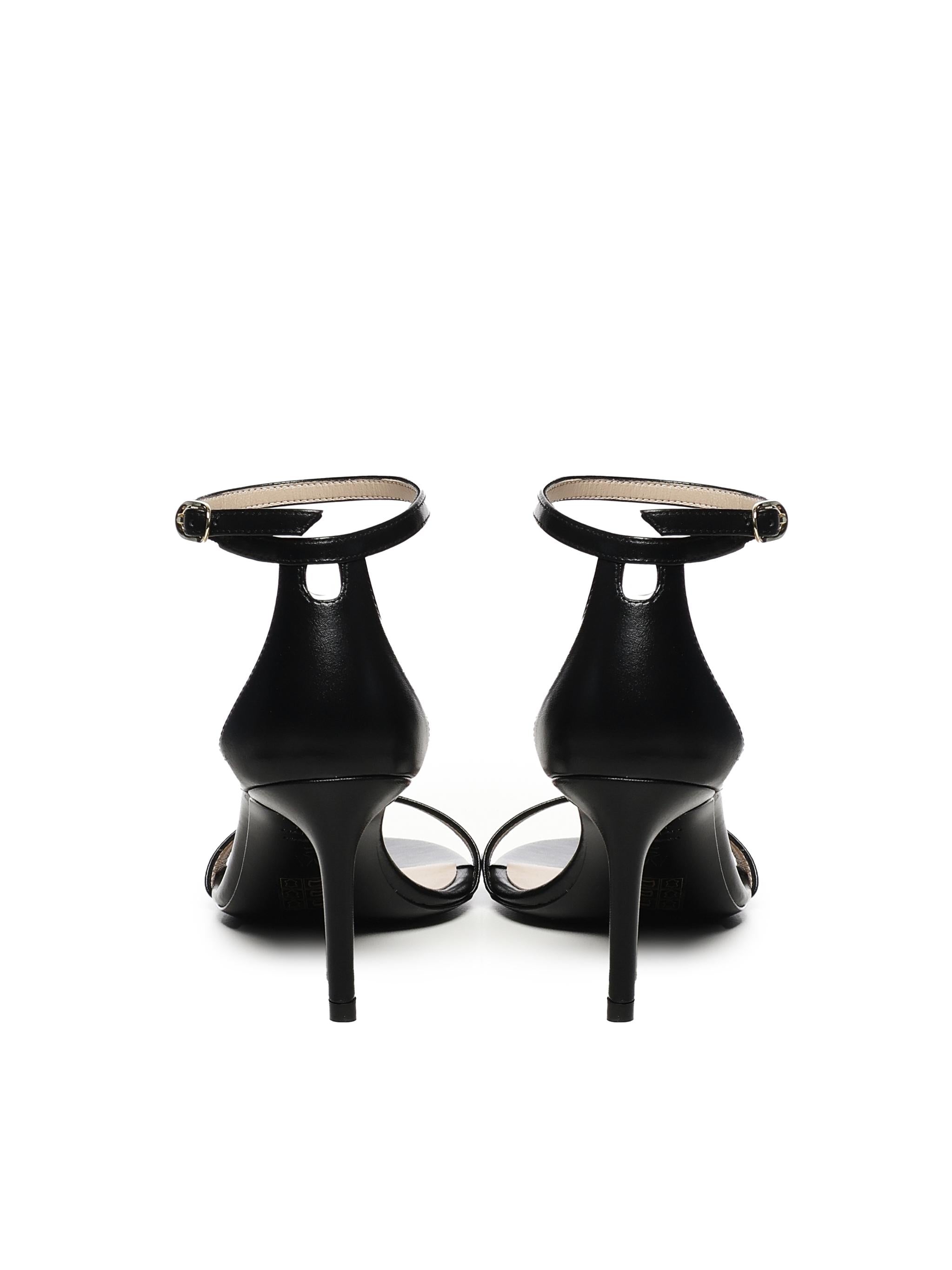 NUDIST II SANDAL 75 SK306BLK STUART WEITZMAN