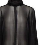 Abito Kim in georgette 25FWNAB-0004 BLACK NINEMINUTES