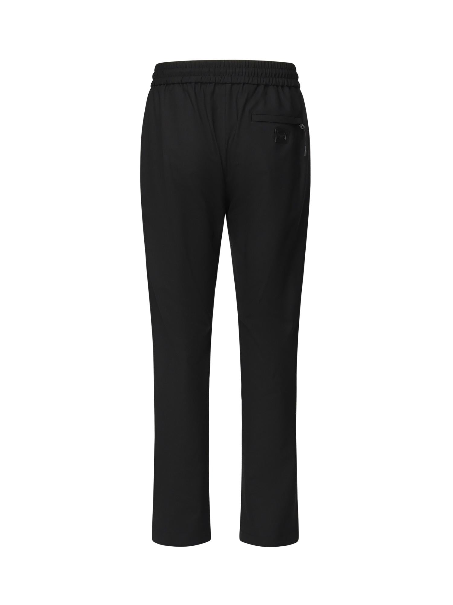Pantaloni in tela di lana strutturata<BR/> GP147T FURK8N0000 DOLCE & GABBANA