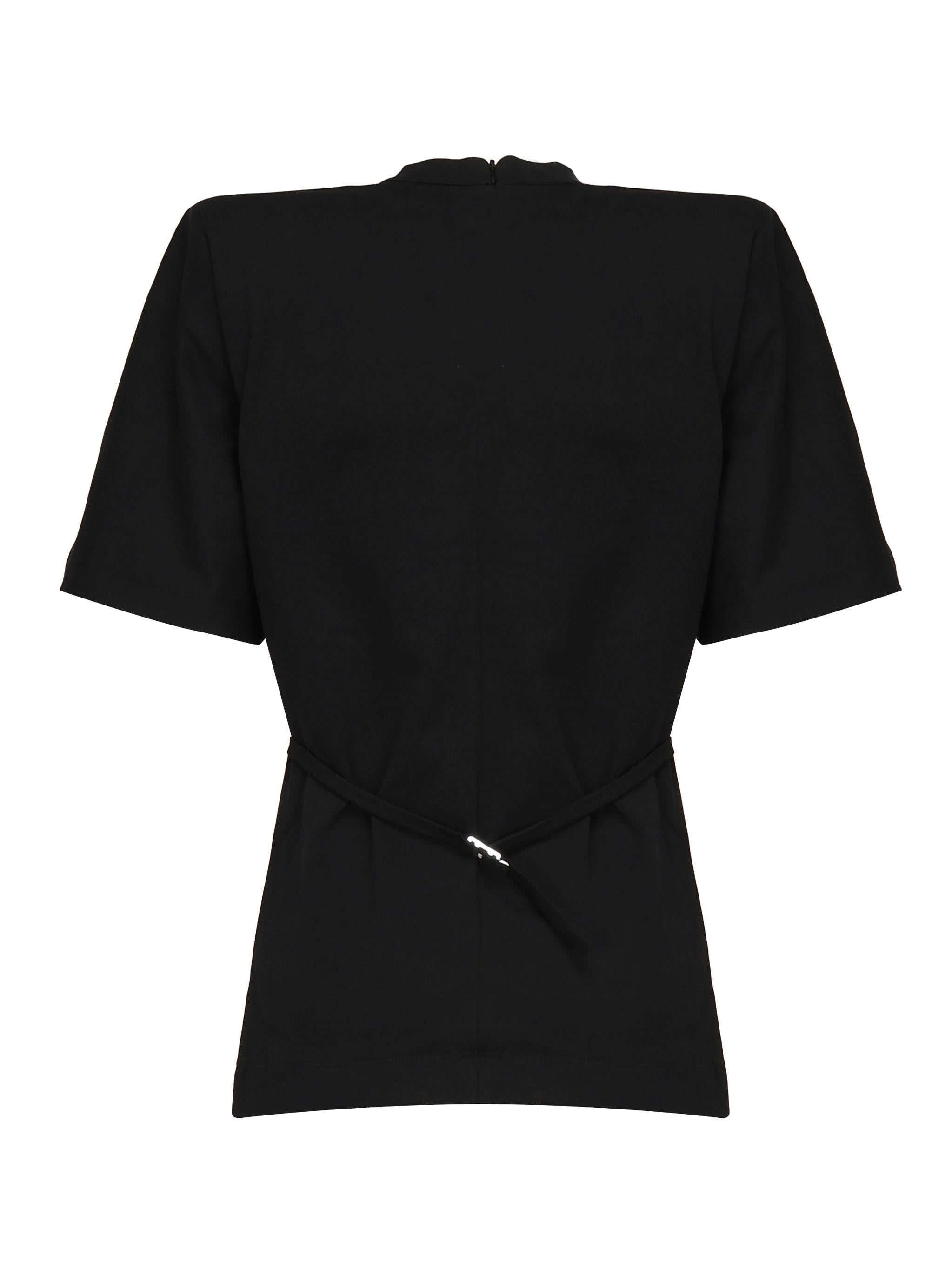 T-shirt con spalle imbottite 105217 A2M2Z99 PINKO