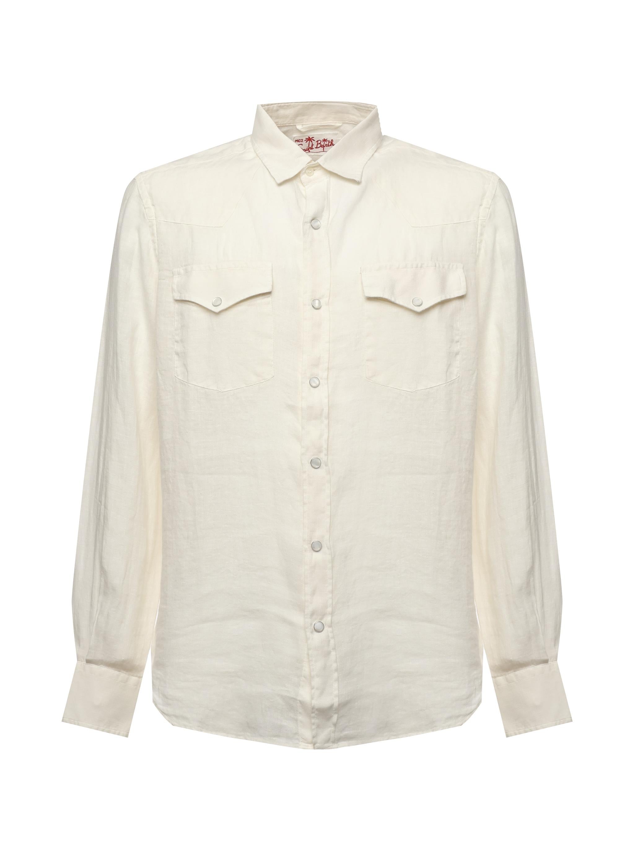 Camicia Greg in lino GRG0001 01033H MC2 SAINT BARTH