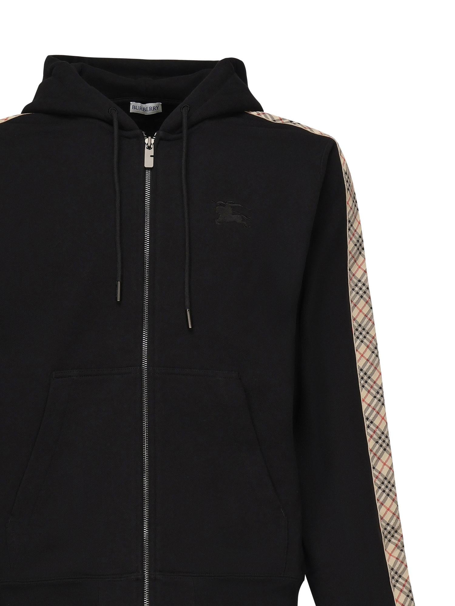 Felpa Check in cotone 8110790 A1189 BURBERRY