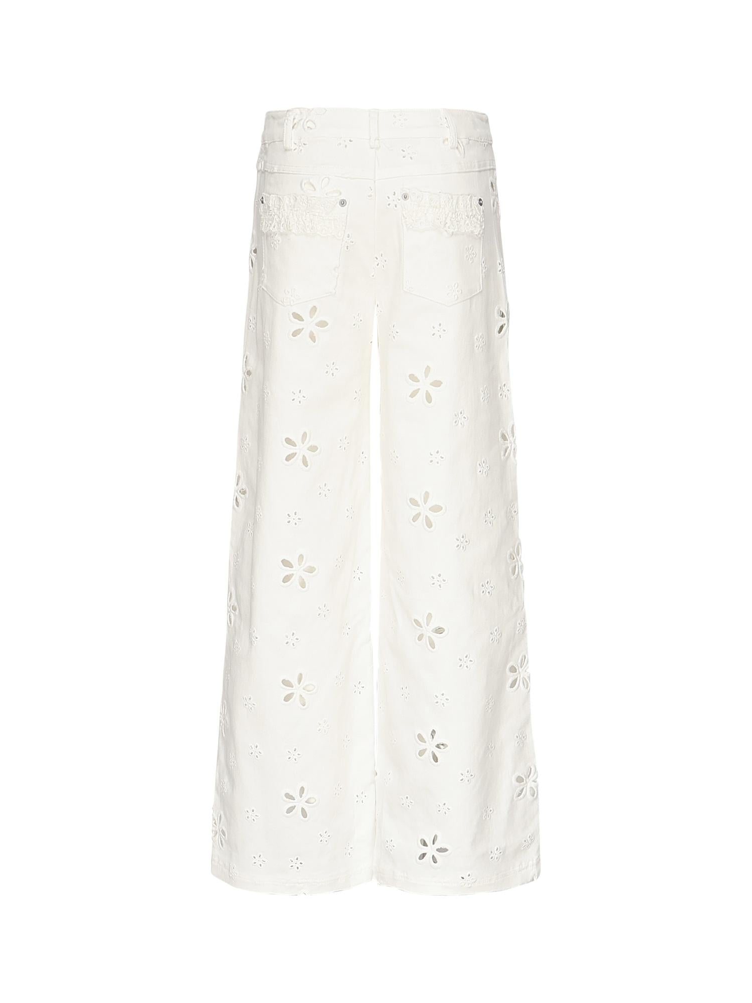 Jeans baggy Daisy CB2010 WHITE FOR LOVE & LEMONS