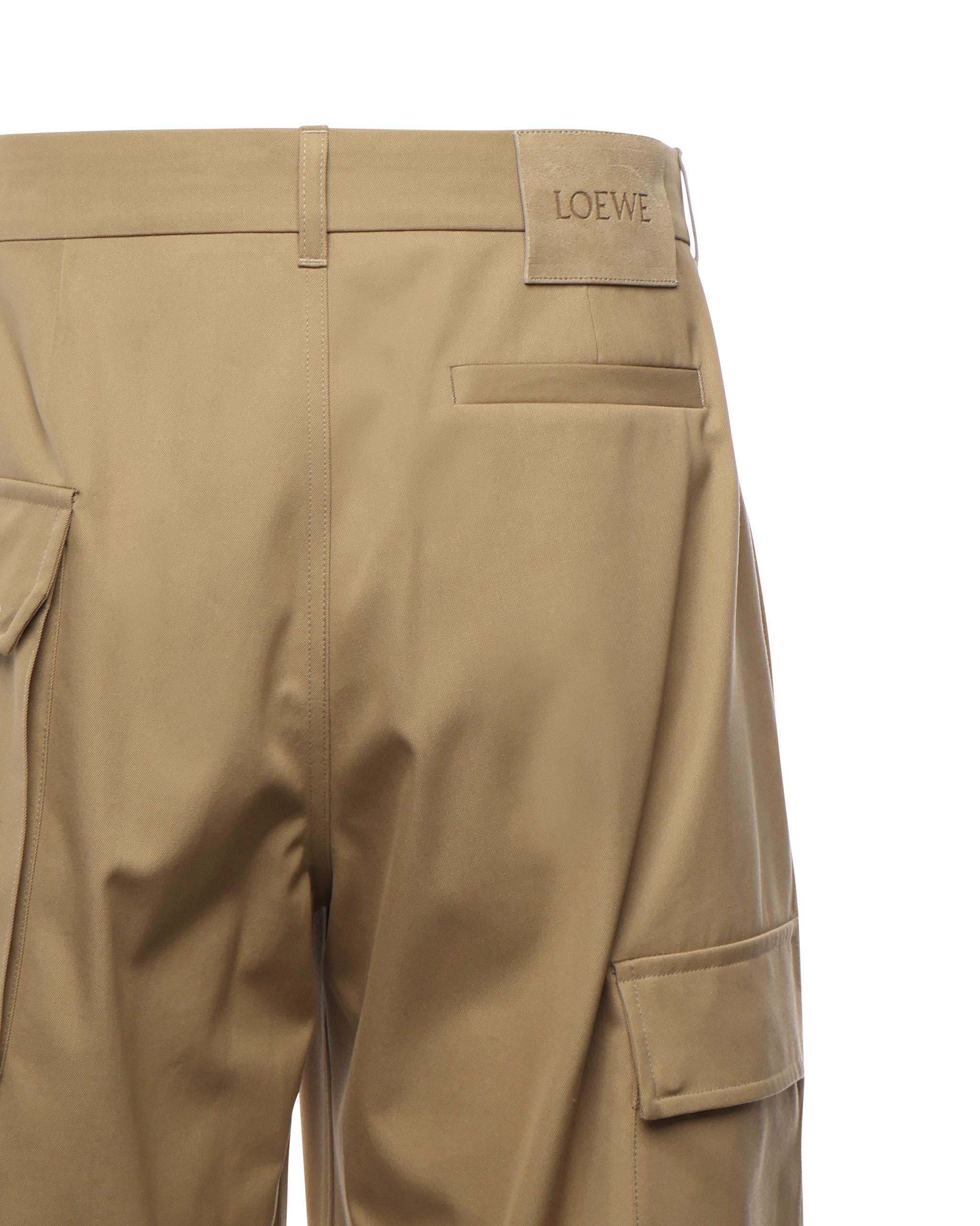 Pantaloni cargo in cotone e seta H526Y04WGO 2140 LOEWE