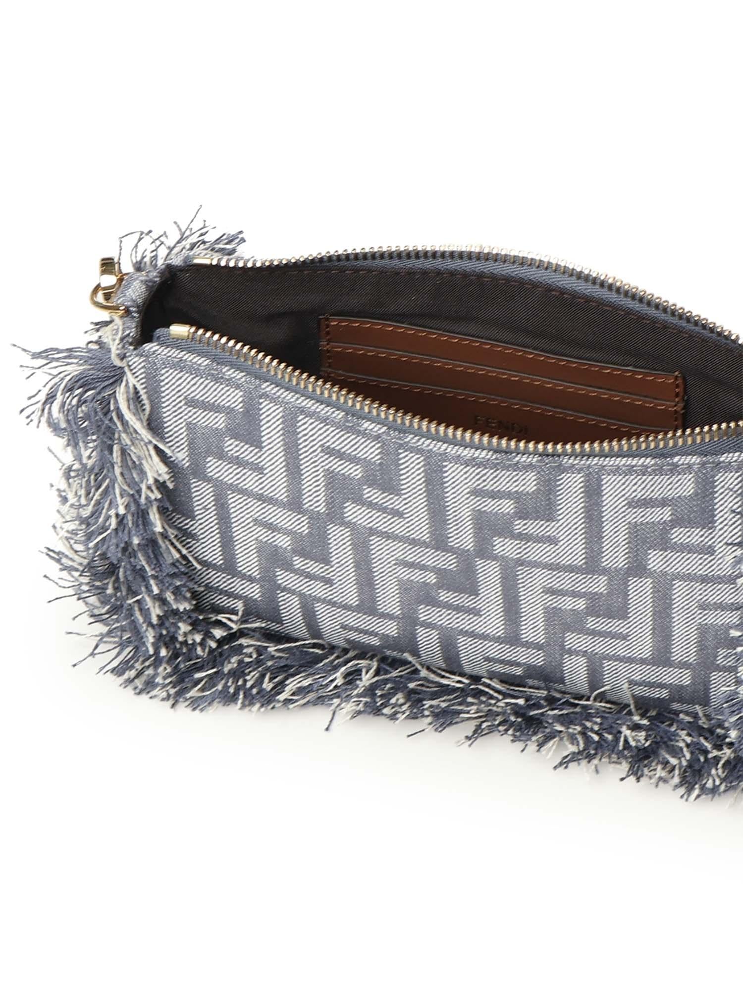 Pouch Baguette FF Jacquard 8BS073 AUT4F1SXQ FENDI