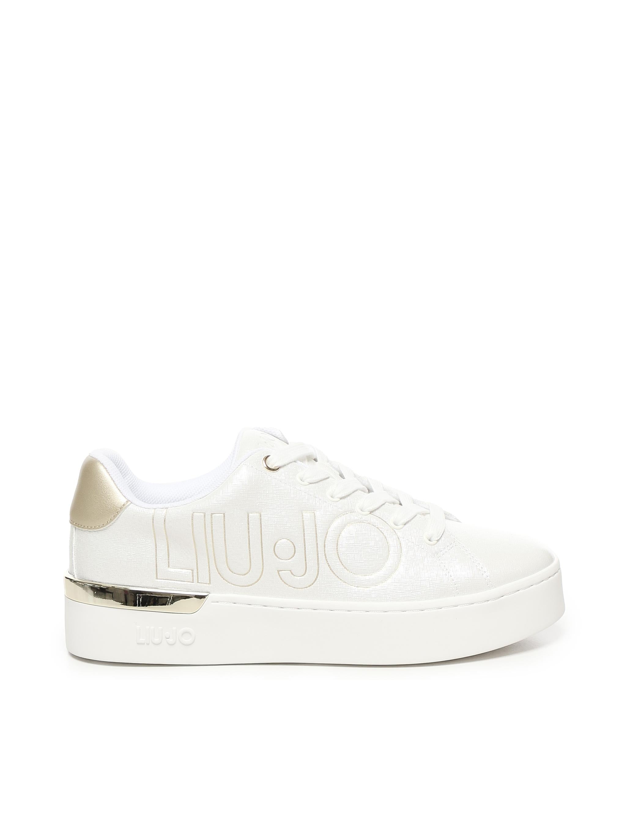 Sneaker Saffiano con logo 4A5703EX09901111 LIU JO