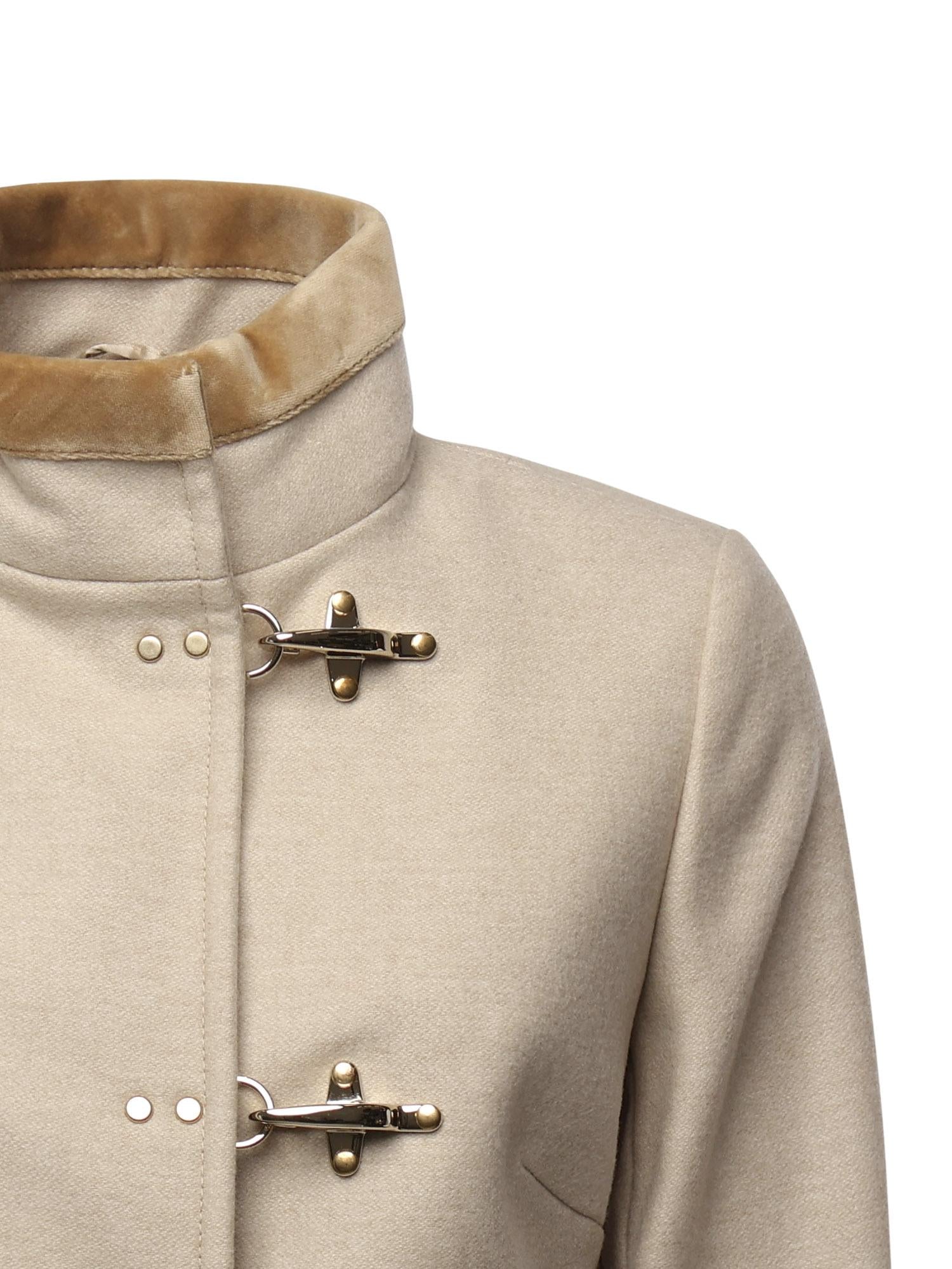 Cappotto Virginia in panno di lana mélange NAW50514000XMY C002 FAY