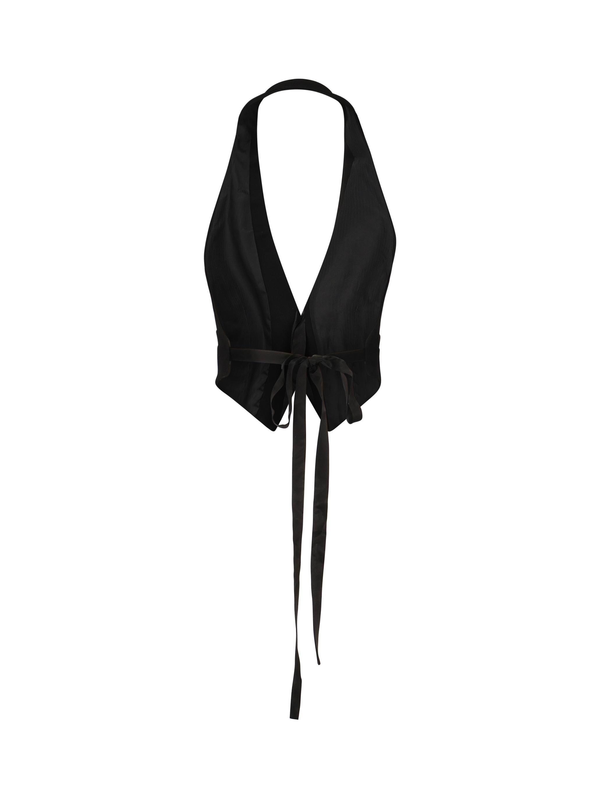Gilet con schiena scoperta <BR/> 105109 A2JLZ99 PINKO