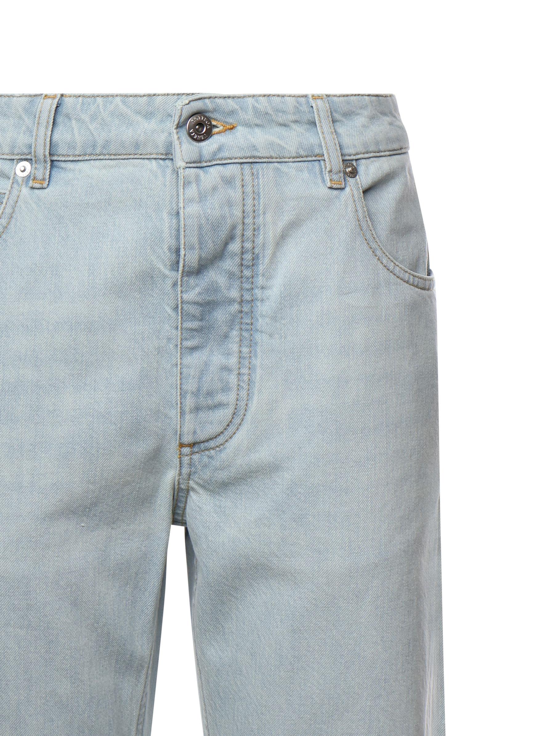 Jeans a gamba dritta in denim 813503 V4ZR04132 BOTTEGA VENETA