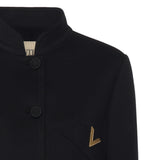Cappotto in compact drap 7B3CA7T0 6JA0NO VALENTINO GARAVANI