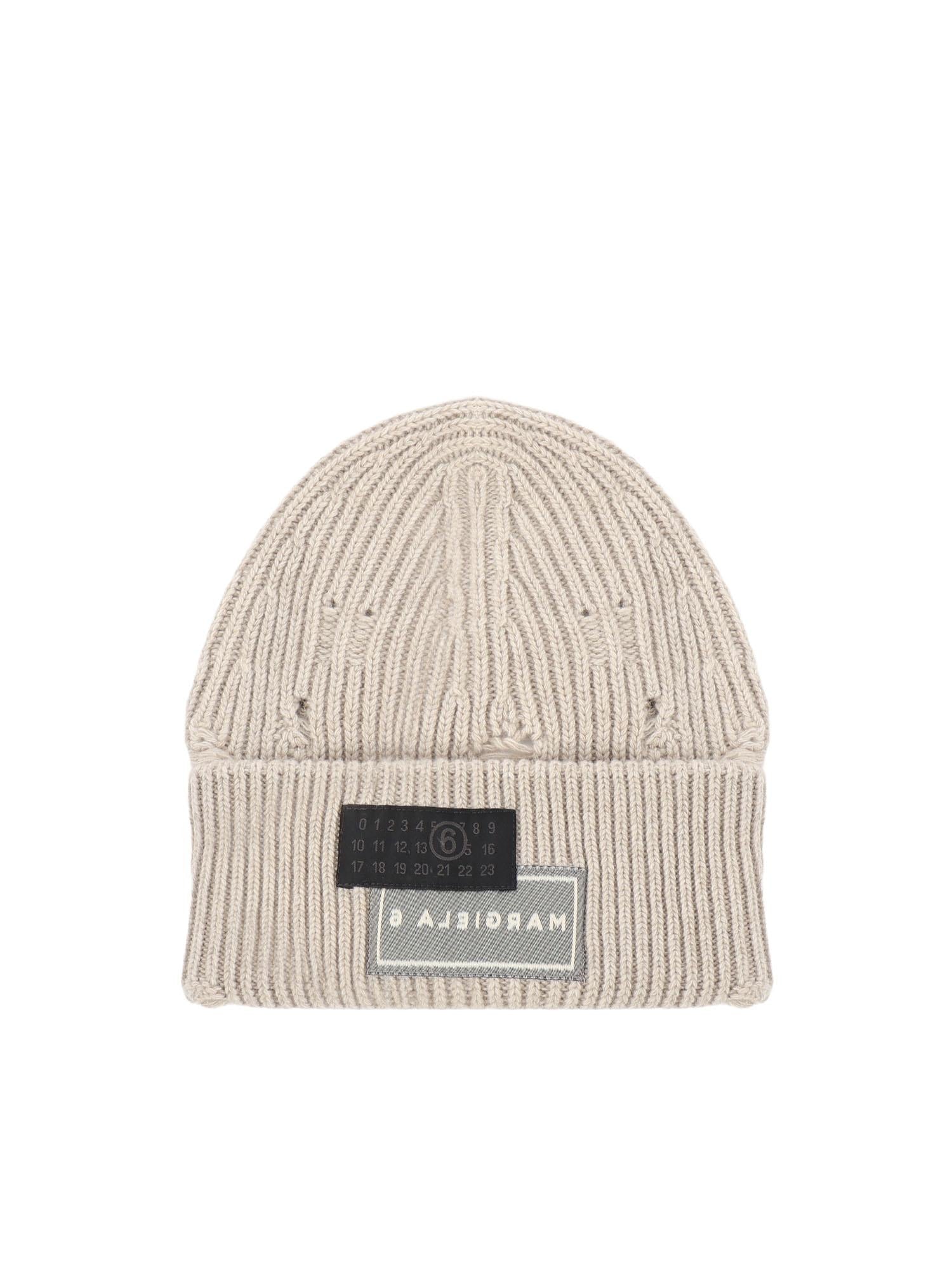 Cappello beanie con logo SH0TB0001 M13138806M MM6 Maison Margiela