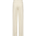 Pantaloni Reina in twill di viscosa e lino<BR/> DP789 IF0041DXXX004 DONDUP