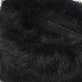 Maxi clutch in eco-pelliccia con logo 105909 A2VZZ99Q PINKO