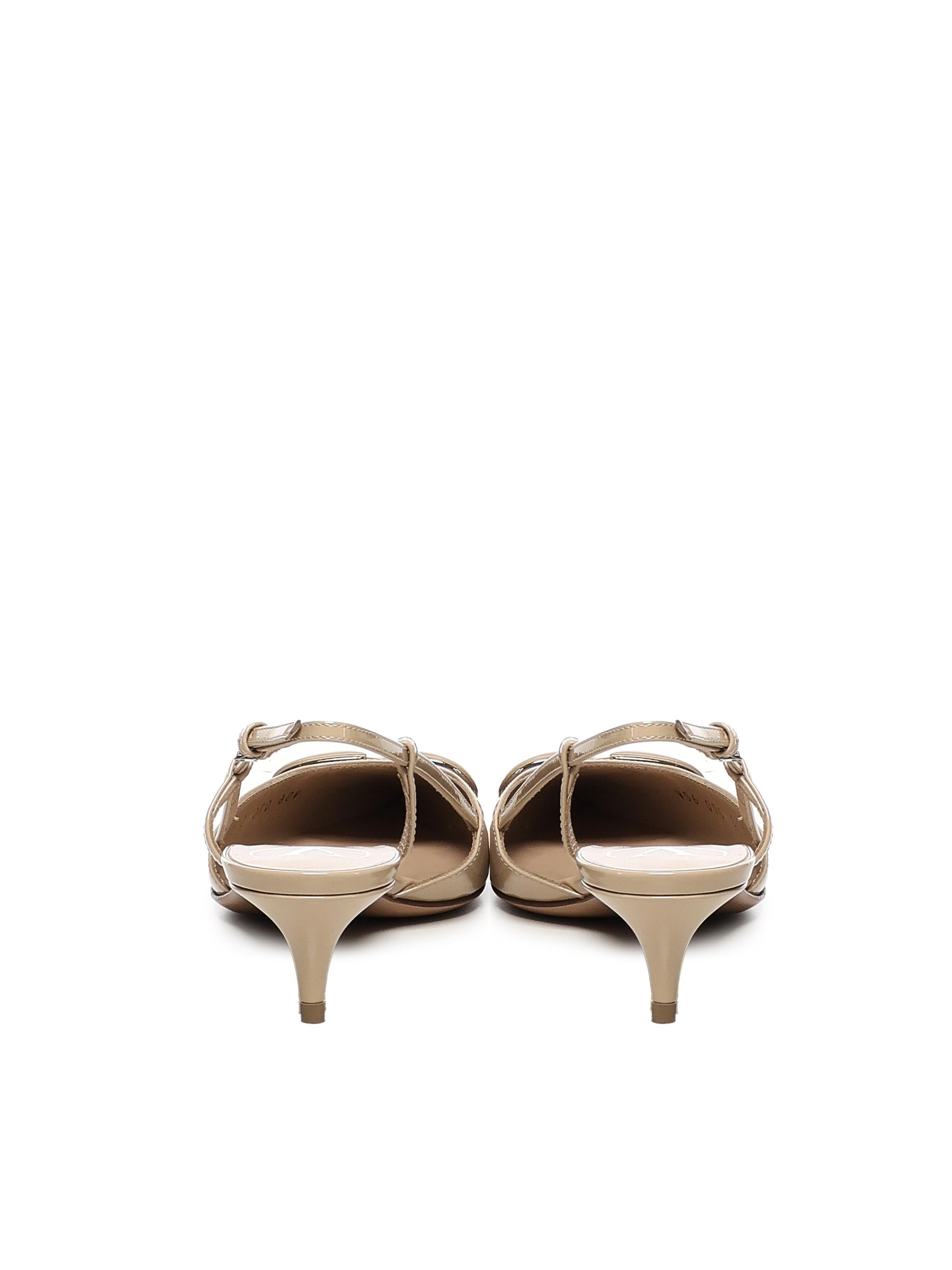 Decolleté slingback Vlogo signature in vernice 6W0S0Q70 TMKLZ8 VALENTINO GARAVANI