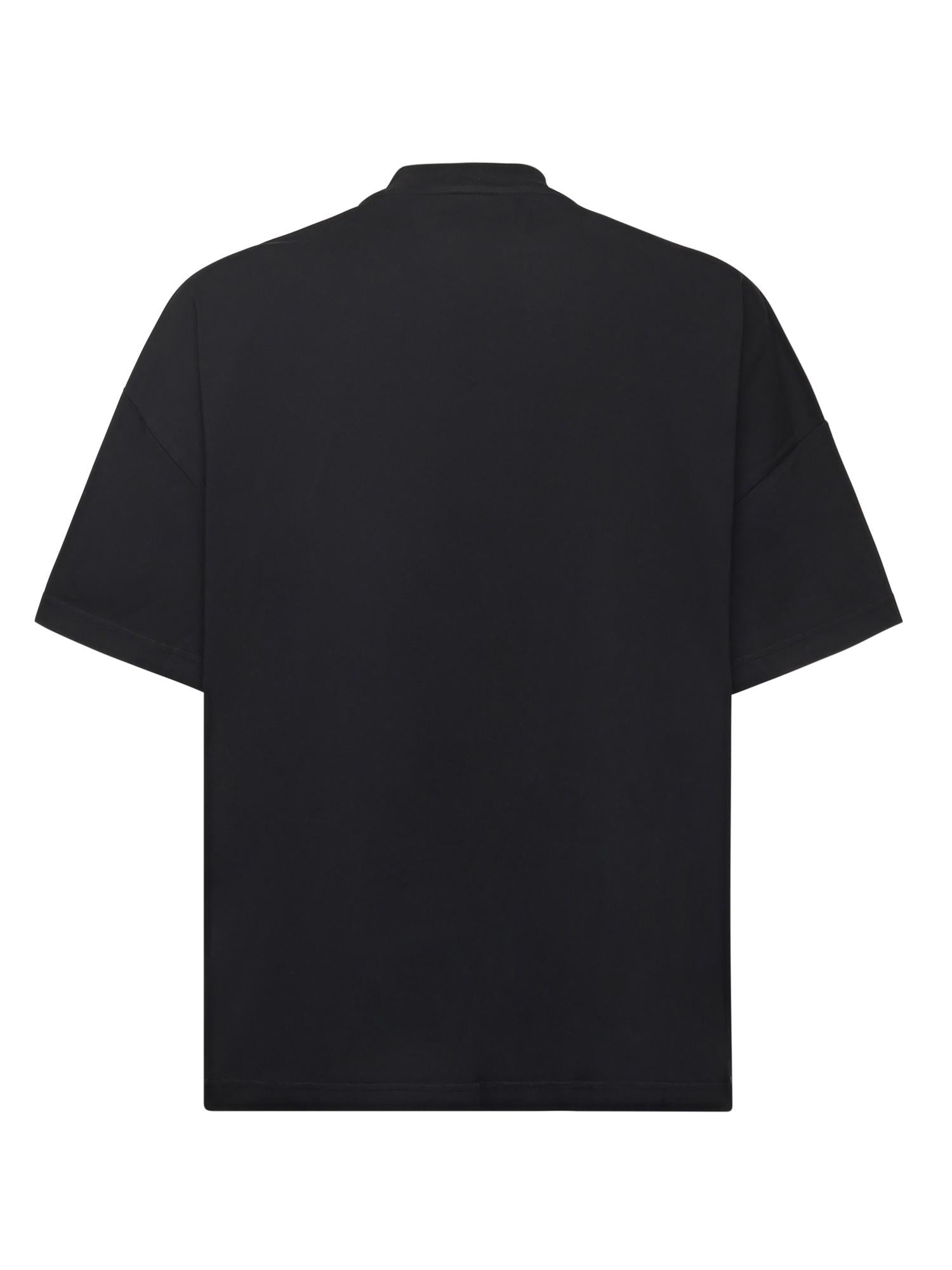 T-shirt in cotone con logo TS002002 BLK BONSAI