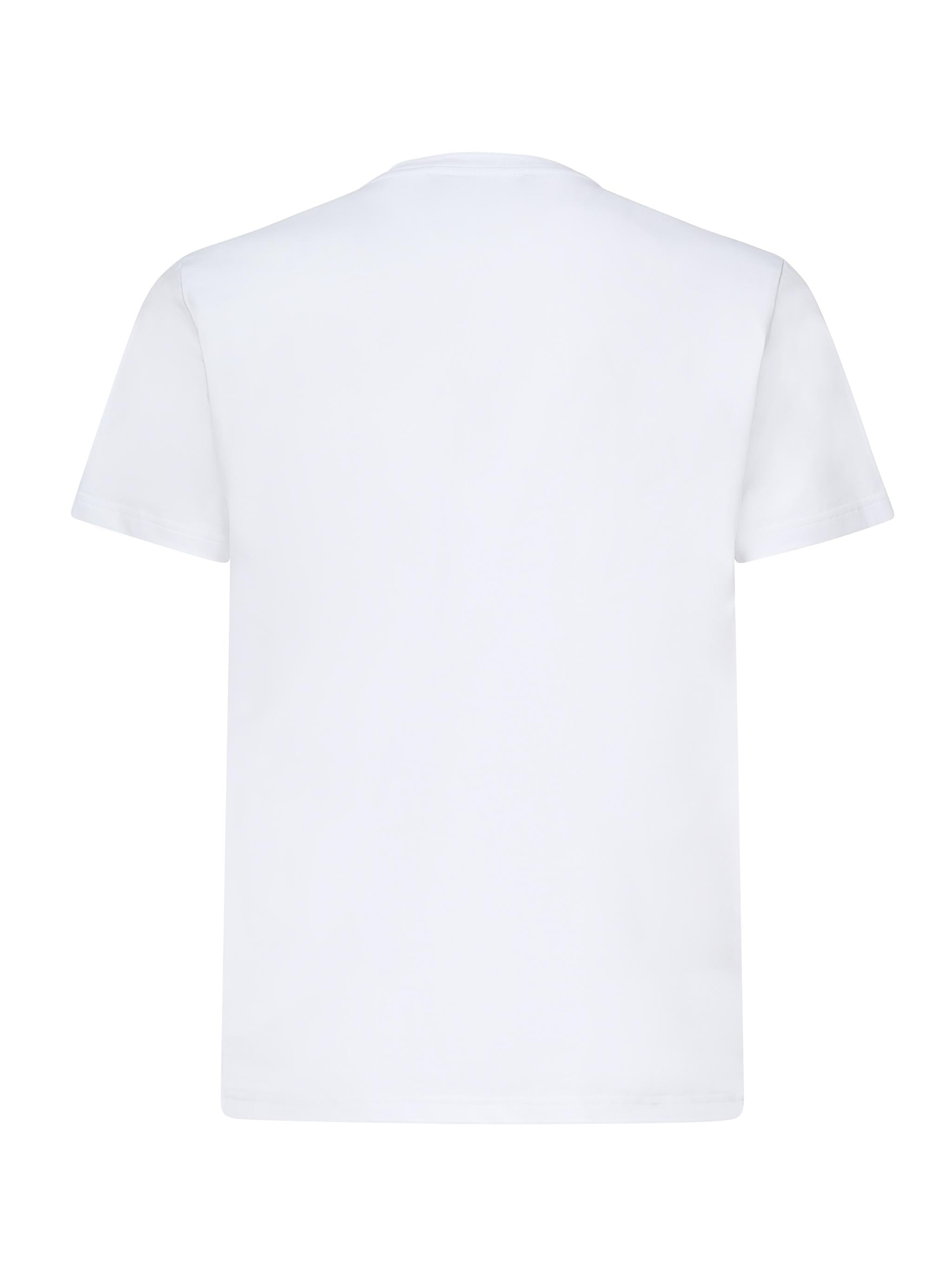 T-shirt con logo strass RMP25481TS WHITE JOHN RICHMOND