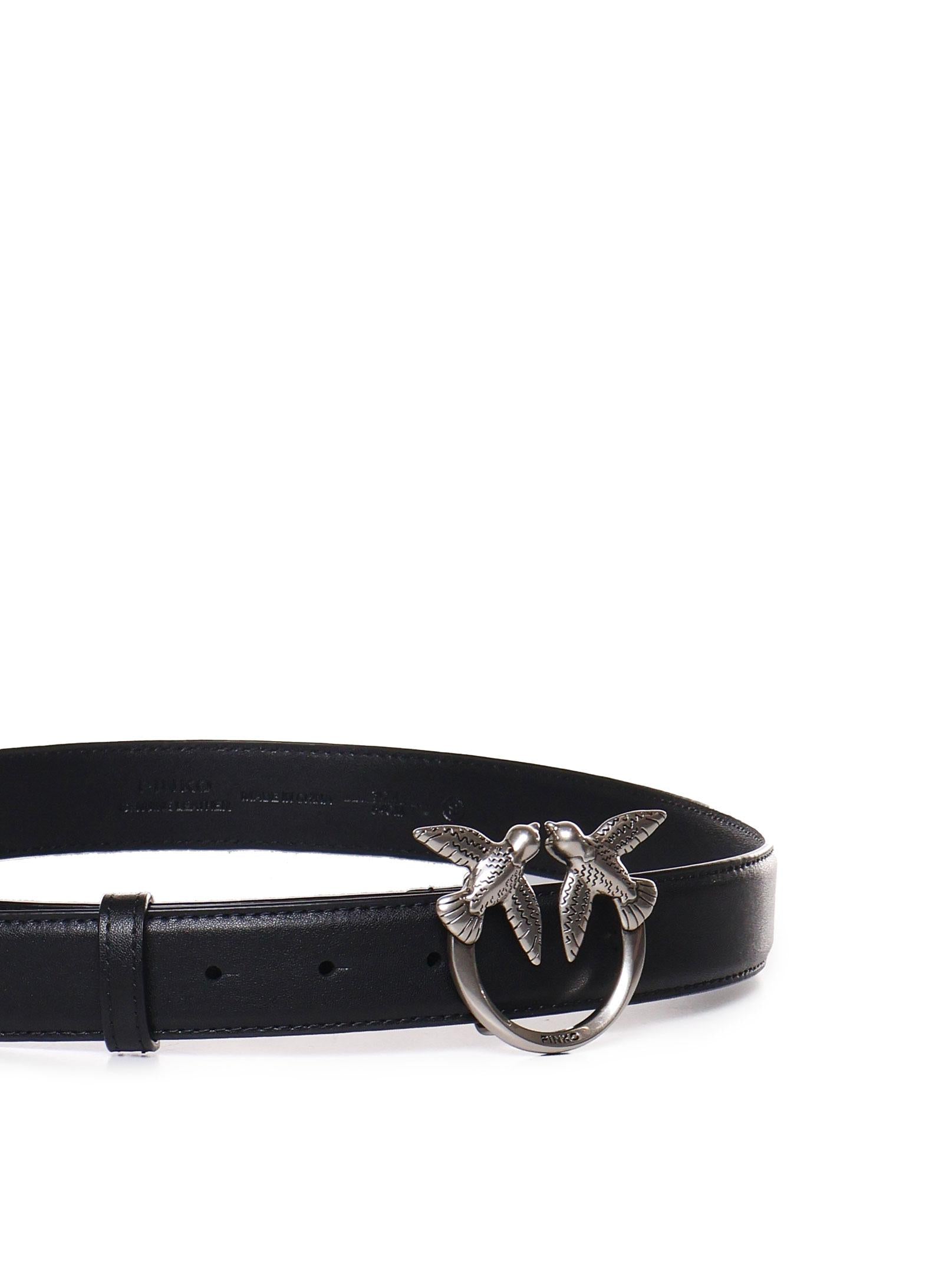 Cintura Love Birds in pelle 3cm 100125 A0F1Z99O PINKO