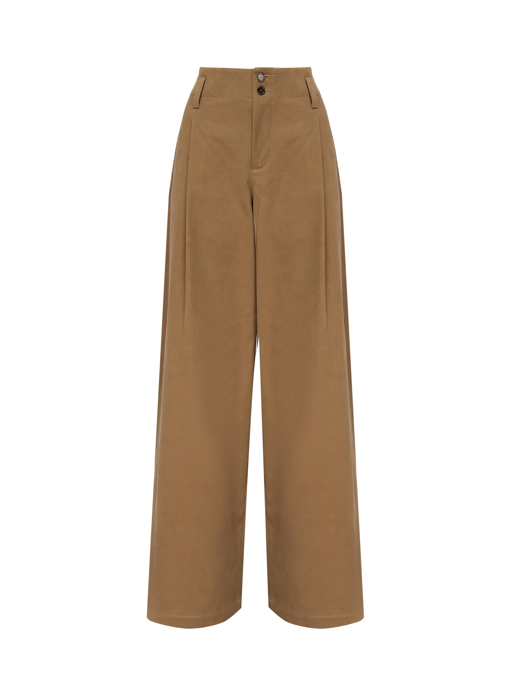 Pantaloni svasati in cotone CHC25APA11365 208 CHLOÉ