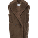 Gilet in Teddy in alpaca e lana 2521276253600 004 MAX MARA
