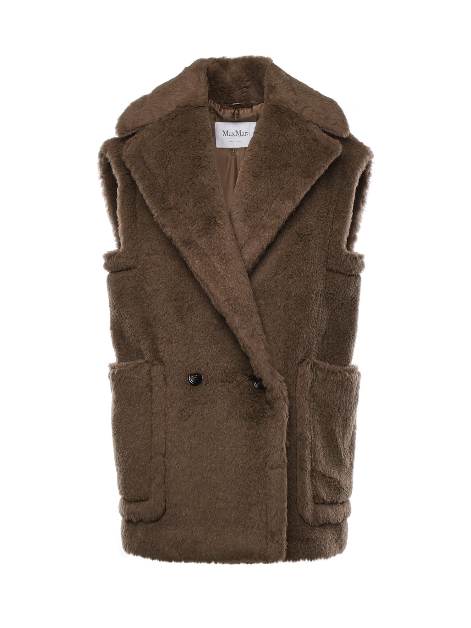 Gilet in Teddy in alpaca e lana 2521276253600 004 MAX MARA