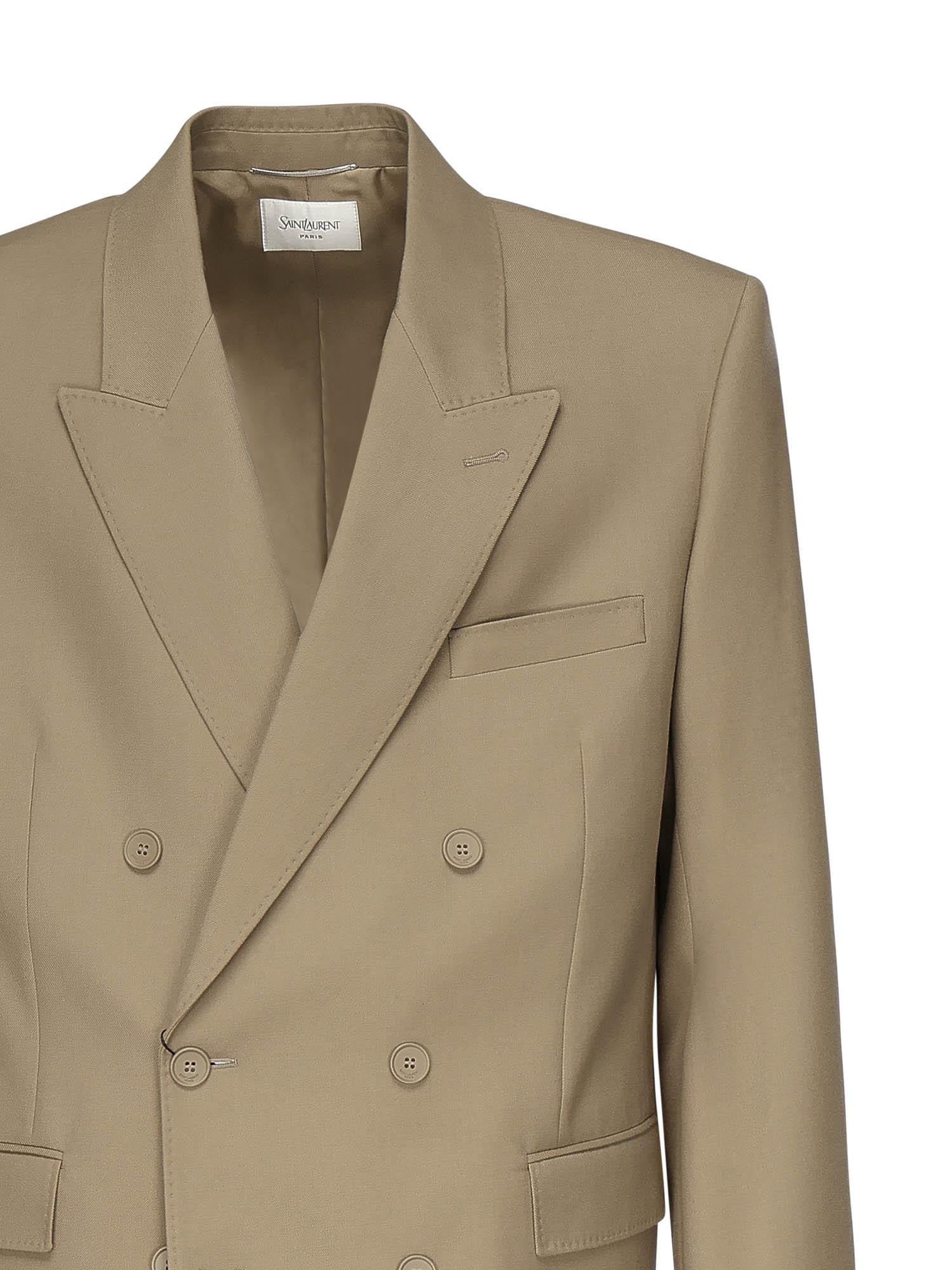 Giacca doppiopetto in lana 816394 Y405W7557 SAINT LAURENT