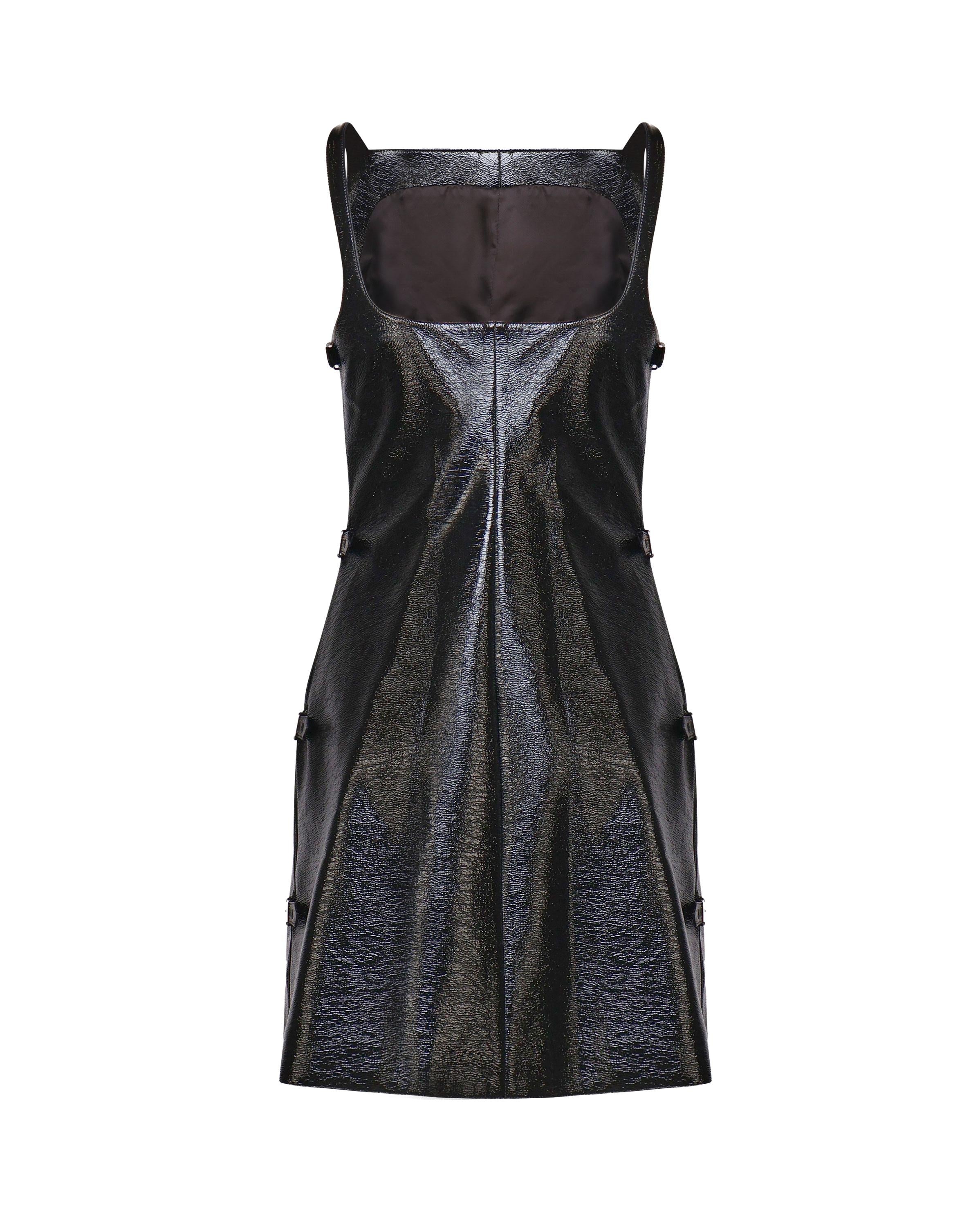 Mini dress glossy 324CRO451VY0015 9999 COURREGES