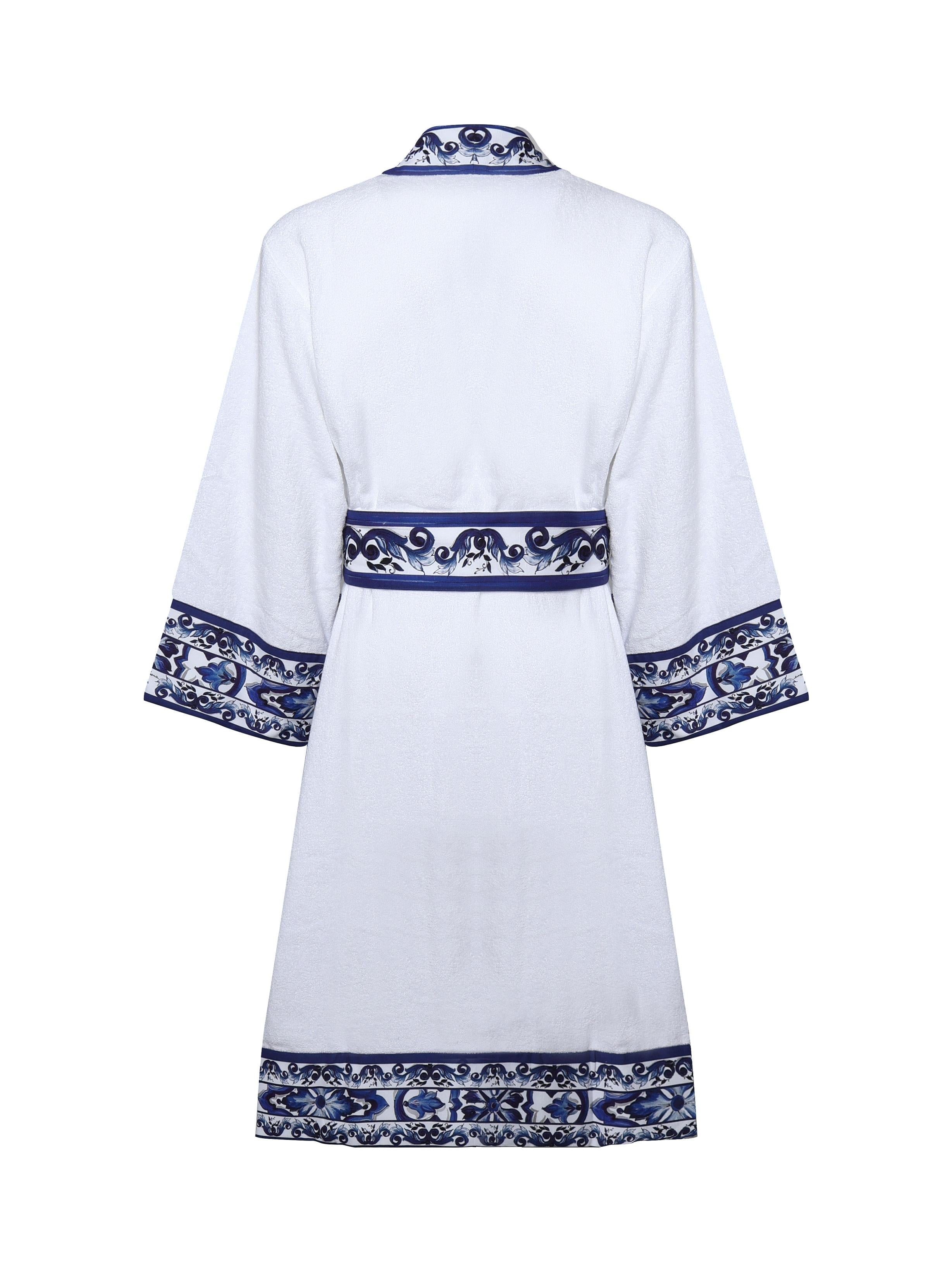 Accappatoio in cotone Maiolica TCF010 TCAGNUB024 DOLCE & GABBANA HOME