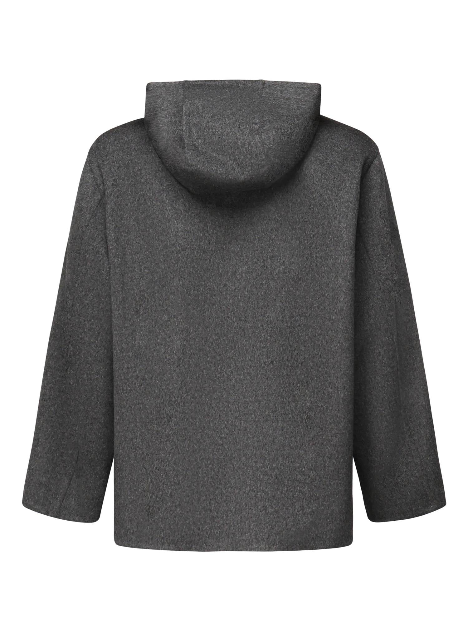 Giacca con cappuccio in lana double face 829846 V4CB01307 BOTTEGA VENETA