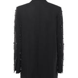Blazer con cristalli e perle 105411 A2PNZ99 PINKO