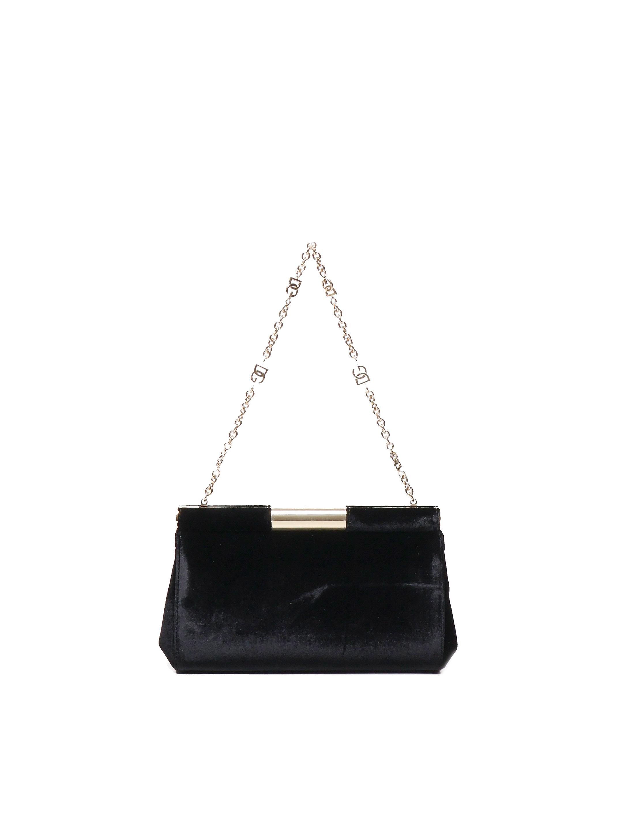 Borsa a spalla Marlene media in velluto BB7620 A419580999 DOLCE & GABBANA