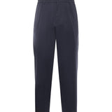Pantaloni Astro in gabardine di misto lana ASTRO BLU GIULIANO GALIANO