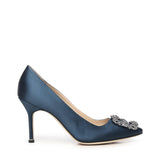 Décolleté Hangisi in raso 9XX0663 4029 MANOLO BLAHNIK