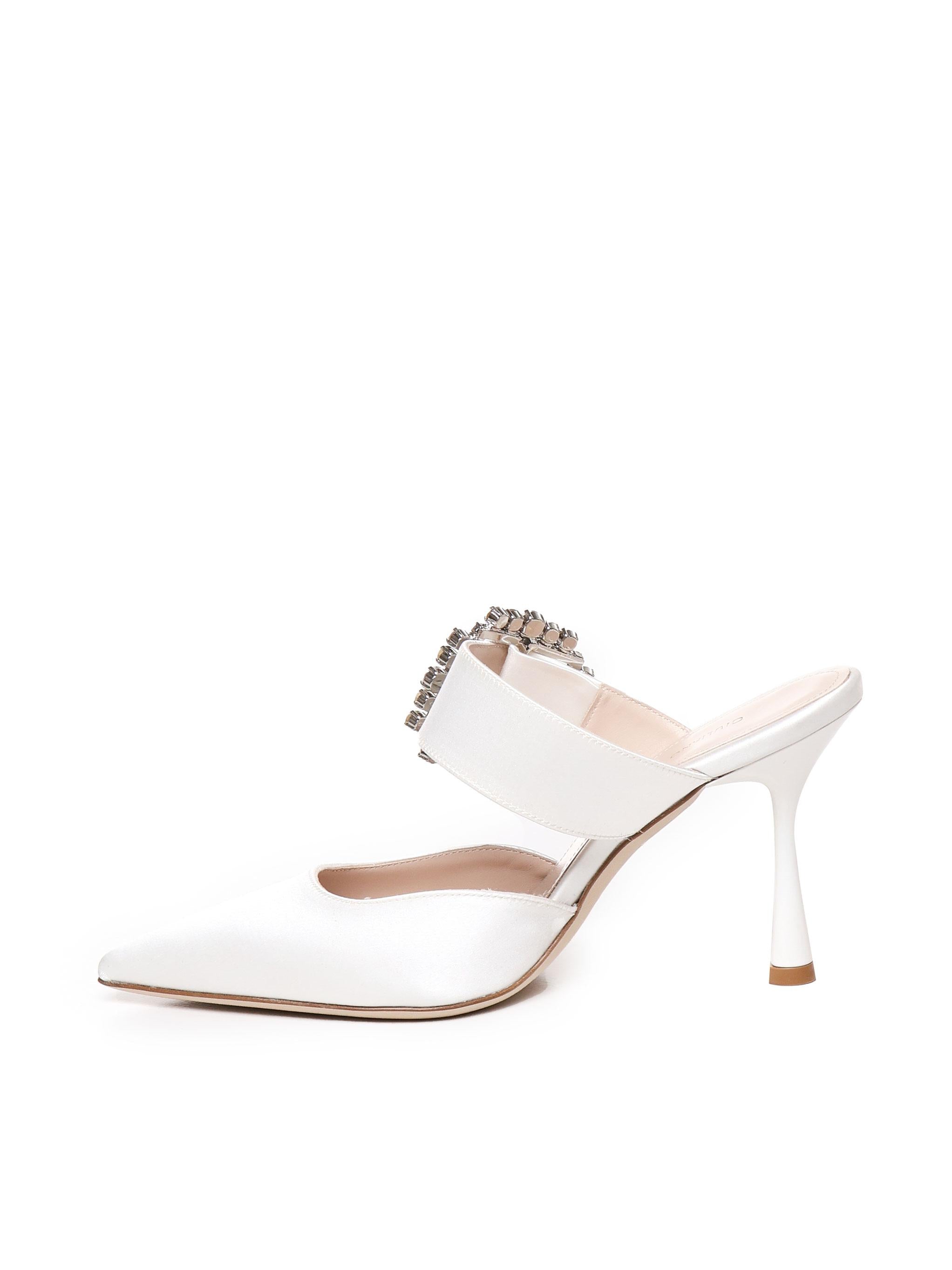 Mules Alena in satin ALENA RASOBIANCO GIULIANO GALIANO