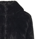 Giacca lunga Bridget in pelliccia sintetica D40070W FURY2110000 SAVE THE DUCK