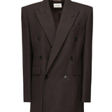 Blazer doppiopetto in lana 823616 Y5K322124 SAINT LAURENT
