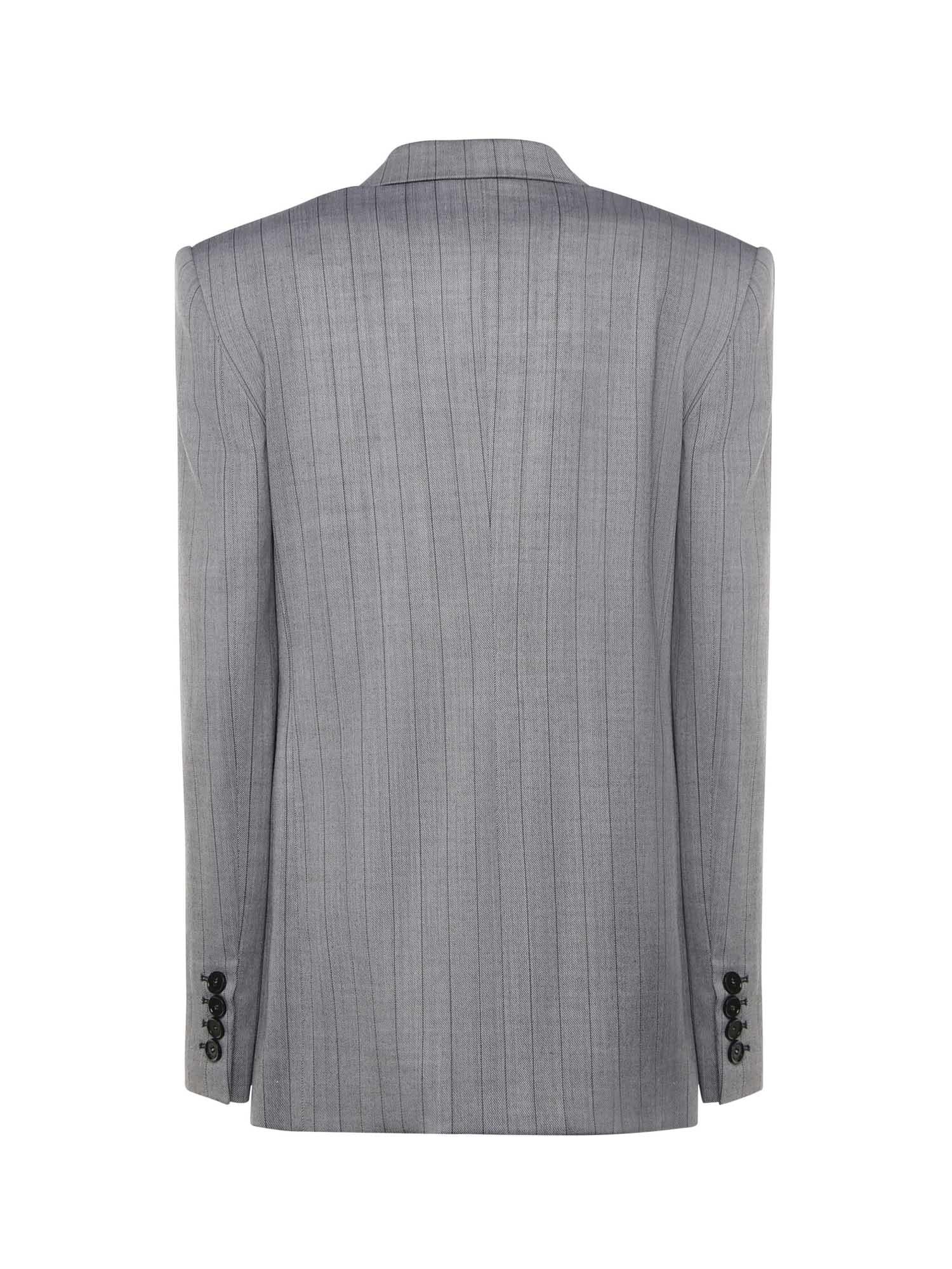 Giacca monopetto con motivo gessato 650139 3GR6501202 STELLA McCARTNEY