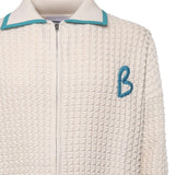 Giacca in maglia con zip KN014 BEI BONSAI