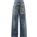 Jeans double layer in denim FTDGSD G8OH5S9001 DOLCE & GABBANA